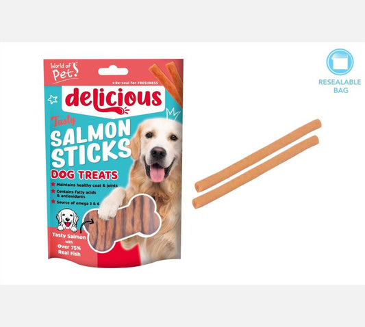 World of pets Salmon Stick Dog Treat 18 PK