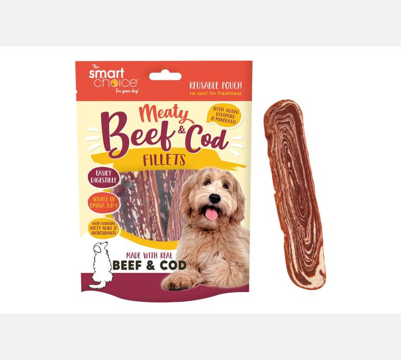 Smart Choice Beef & Cod Fillet Dog Treat 7 Pack