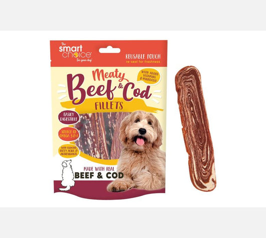 Smart Choice Beef & Cod Fillet Dog Treat 7 Pack