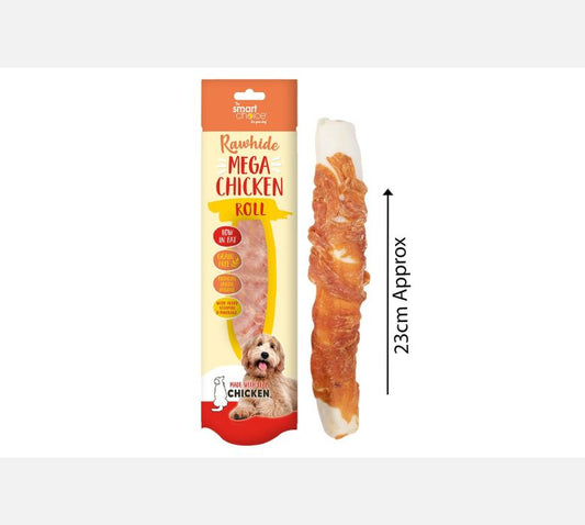 Smart Choice Rawhide/chicken Mega Roll Dog Treat 70g
