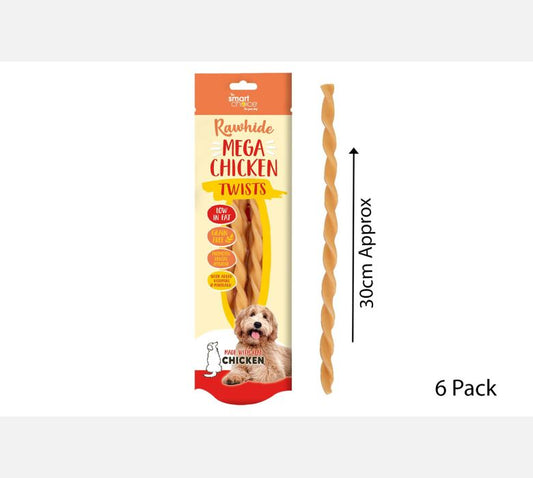 Smart Choice Mega Hide/chicken Twist Dog Treat 144g 5pk